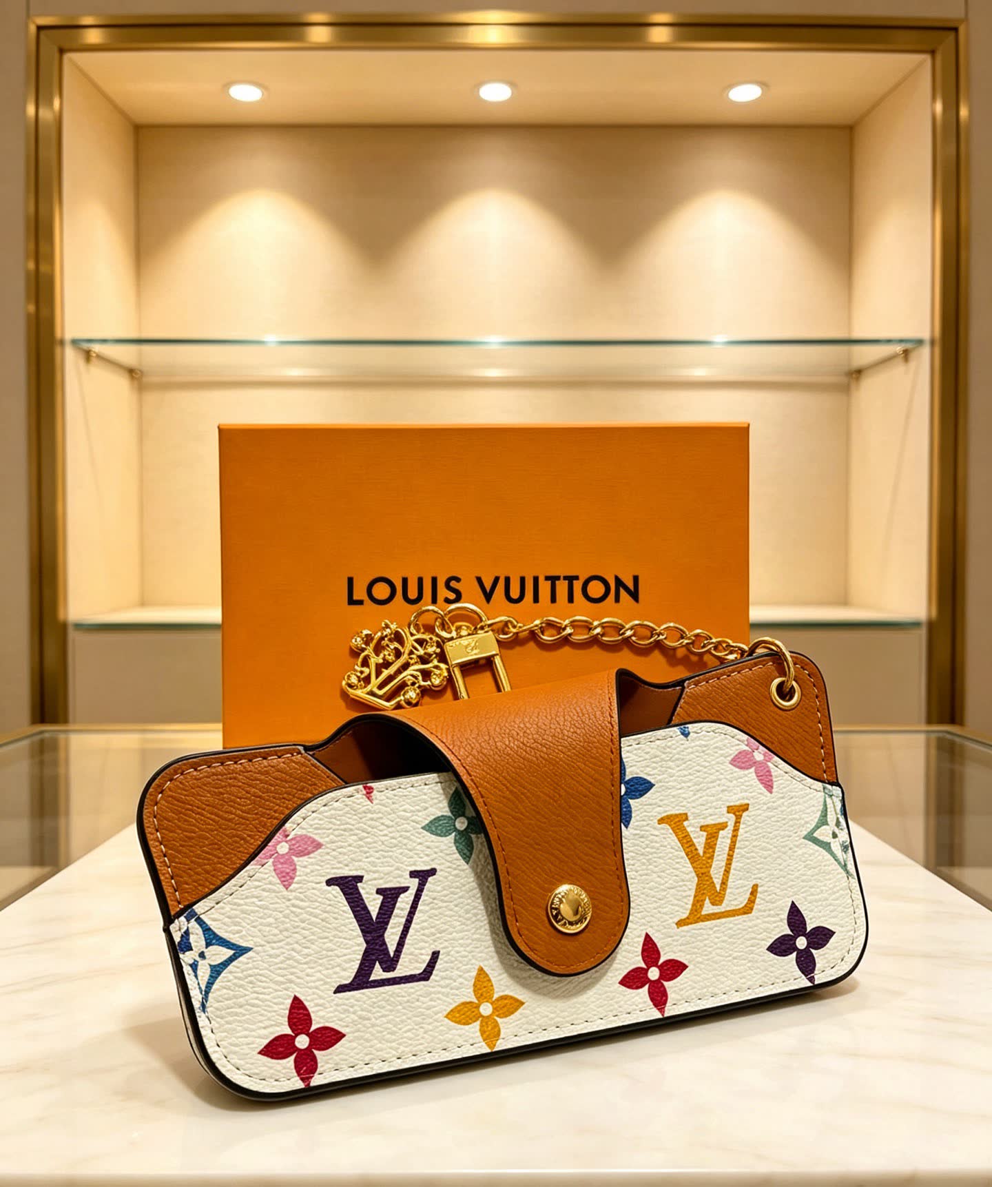 Louis Vuitton Keychain, Monogram Multicolore Design